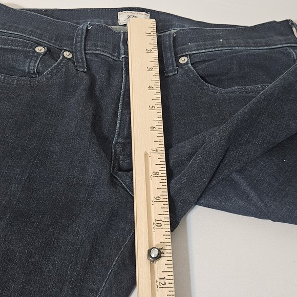 J Crew Jeans Mens 30x30 Blue 484 Straight Dark Wash Low Rise Stretch Denim - Picture 6 of 8